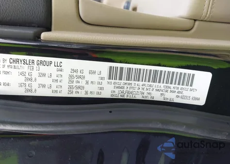 2014 Jeep Grand Cherokee Limited from USA, damaged, VIN 1C4RJFBG4EC121704